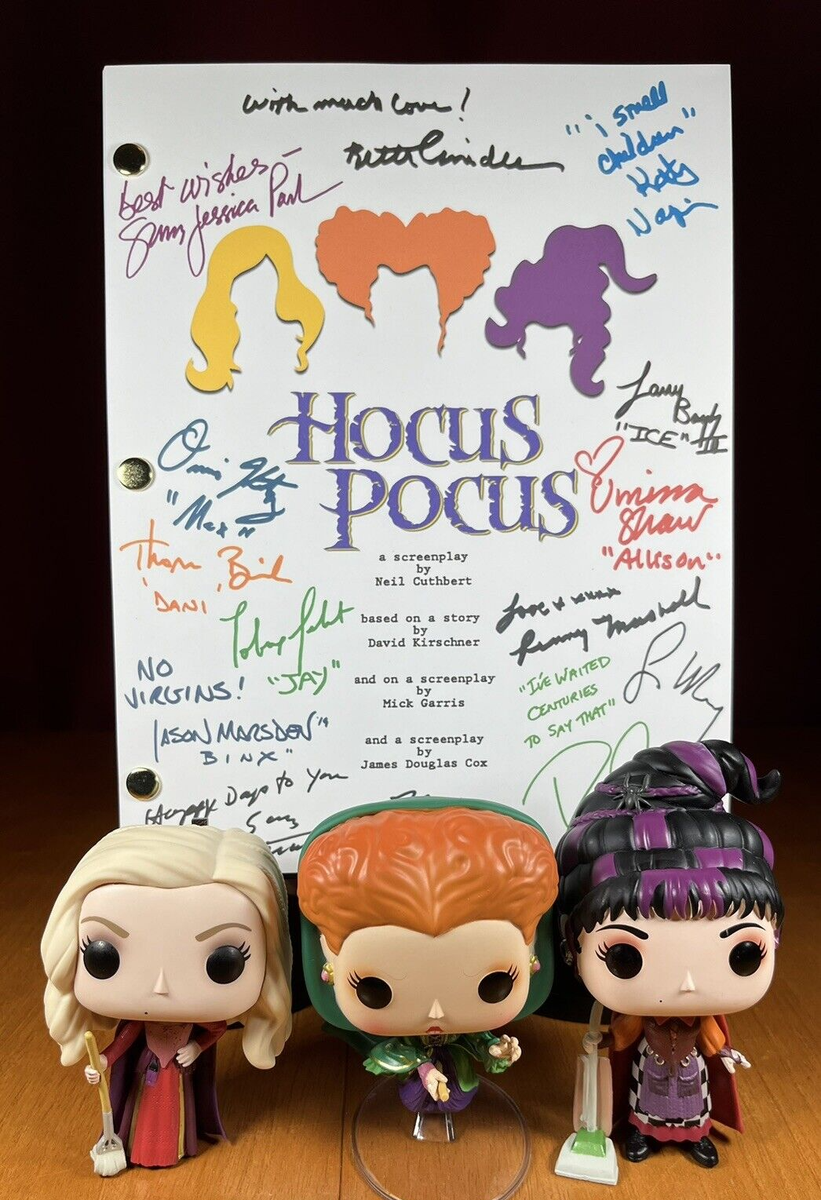 Hocus Pocus Script Cast-Signed- Autograph Reprints - Full Script