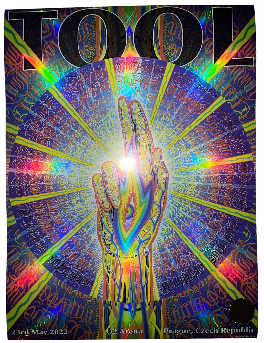 2022 TOOL PRAGUE CZECH REPUBLIC POSTER CONCERT TOUR 5/23/22 ALEX
