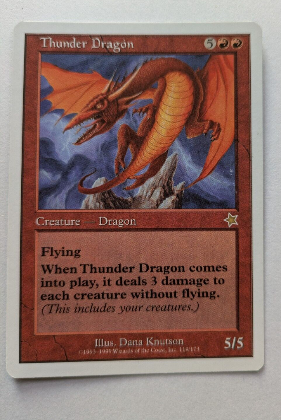 Thunder Dragon Rare Starter 1999 #119 MTG NoPlay Near Mint or Better