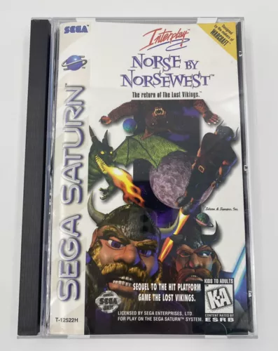 Norse by Norsewest: The Return of The Lost Vikings Sega Saturn CIB W/ Reg Card