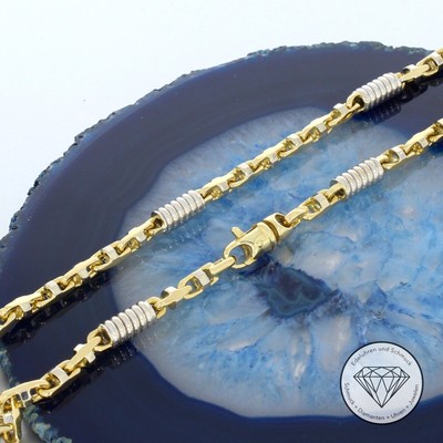 Wert 5.250,- Massive 585 / 14 Karat Gelb Weiß Gold Monte ...