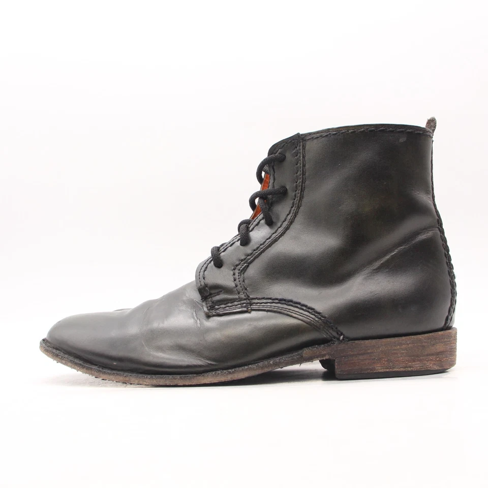 Bed Stu Men's  10 Dark Olive Green Leather Lace Up Chukkas Desert Ankle Boots - Image 4 of 4