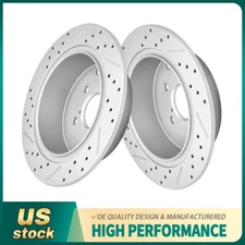 Rear Drilled Brake Rotors for Subaru Impreza Forester XV Crosstrek 2012-2020