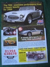 TMX SEBRING MADE IN BRITAIN CLASSIC BEAUTY CAR 2007 ADVERT A4 FILE 9