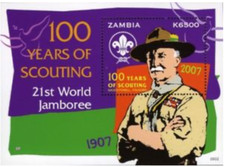 Zambia #SGMS1024 MNH S/S 2006 Baden Powell Founder 1088