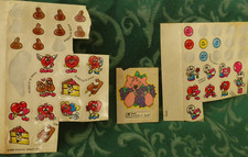 Vtg Scratch  Sniff Stickers Chocolate Lavender Cake Hearts Gum Candy Fudgesicle
