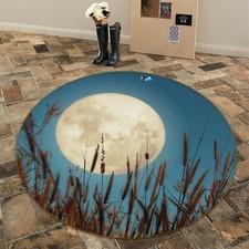 3D Bright Moon Reed Grass NA7080 Game Rug Mat Elegant Photo Carpet Mat Fay