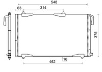 Mahle Kondensator Klimaanlage KlimaküHler FüR Peugeot 206 CC 2D 2A/C