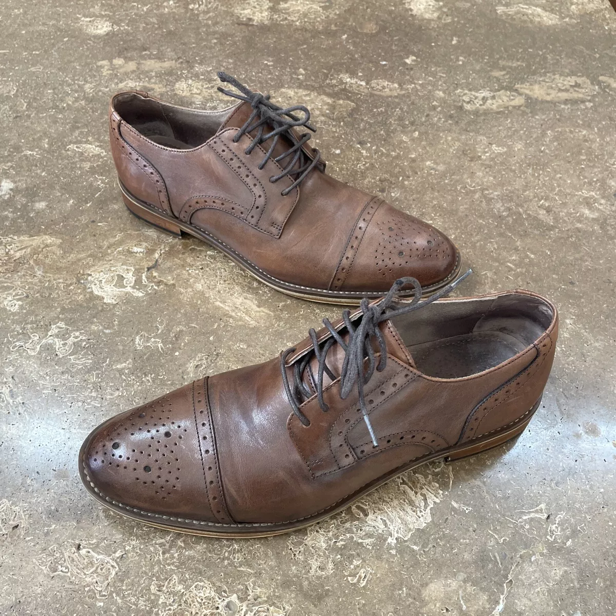 日本に & Johnston Murphy 8D/B 内羽根式クォーターブローグ ドレス