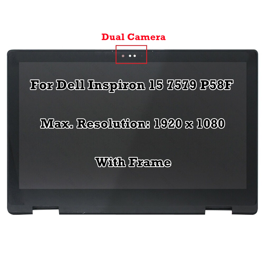 15.6"" Dell Inspiron 15 7579 P58F P58F001 FHD LCD Touch Screen Digitizer Assembly