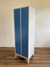 C+P Metallspind mit 2 T&uuml;ren grau hellblau 60cm abschlie&szlig;bar