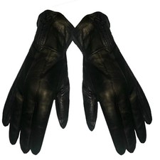 Genuine Leather Men Gloves Winter Black XL