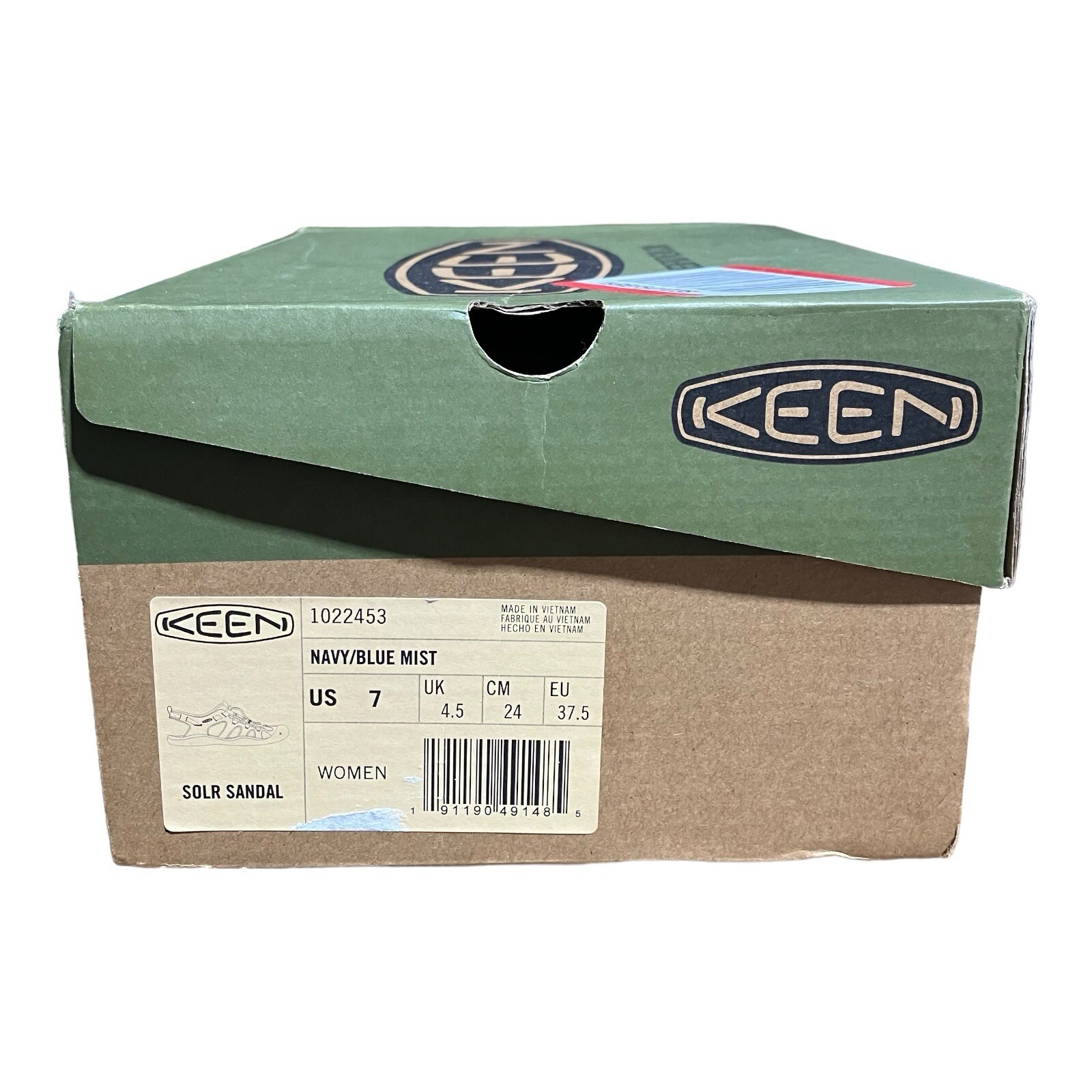 KEEN donna 7 blu 1022453 sandali Solr impermeabili scarpe da trekking sandali $159