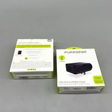 LOT of 15 PureGear Universal 24W/4.8A Dual USB Port Wall Charging Adapter - New