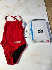 NWT Arena Solid MaxLife Light Drop Back 1PC Swimsuit Red size 18