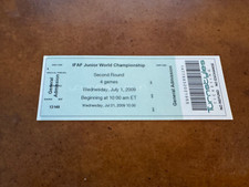 2009 IFAF Junior World Championship Full Football Ticket 2nt Round USA v Mexico