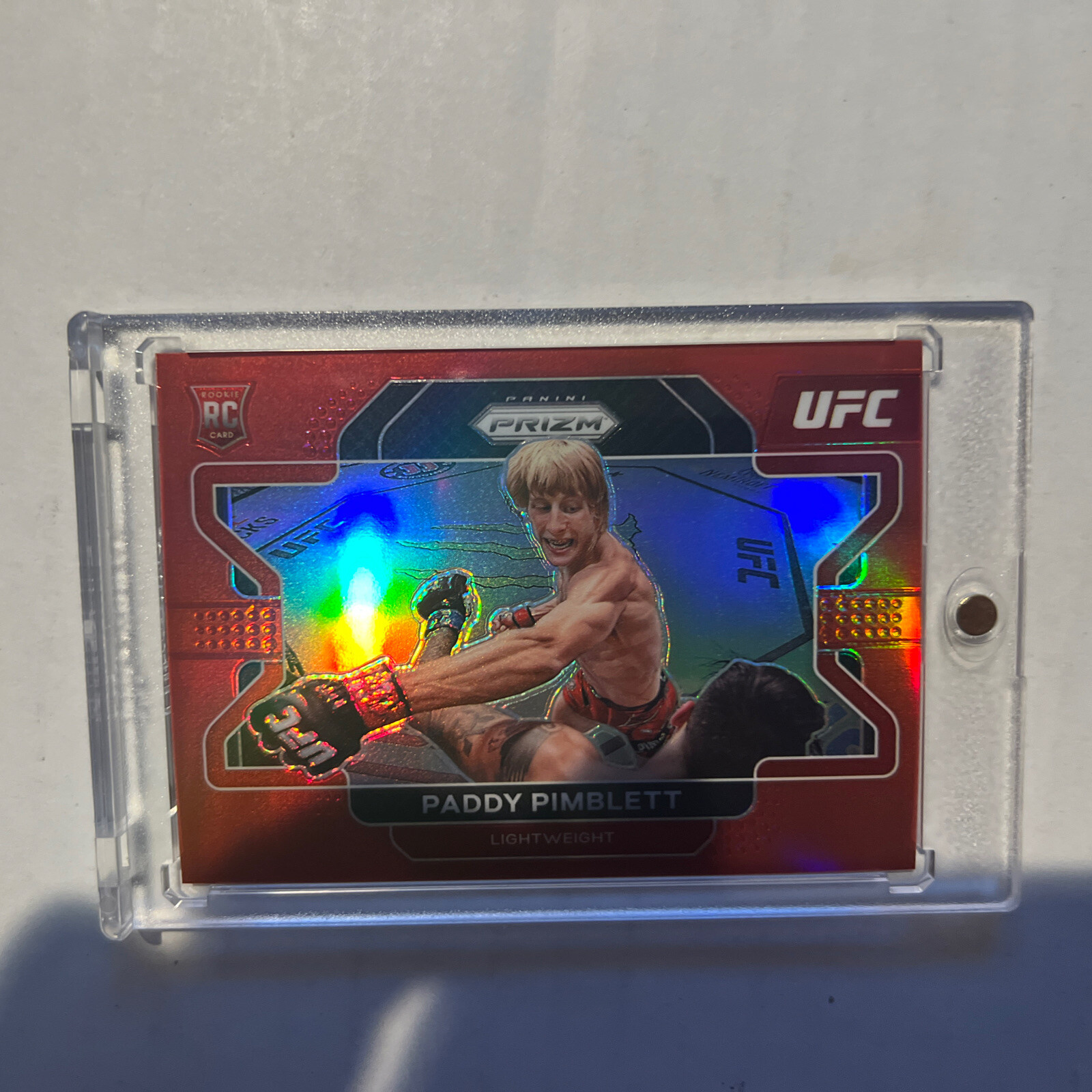 2022 Prizm UFC Paddy Pimblett True Red Prizm RC SP Rookie 213/299