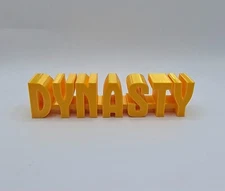 1980s TV Show DYNASTY Logo Sign Desk Shelf Art