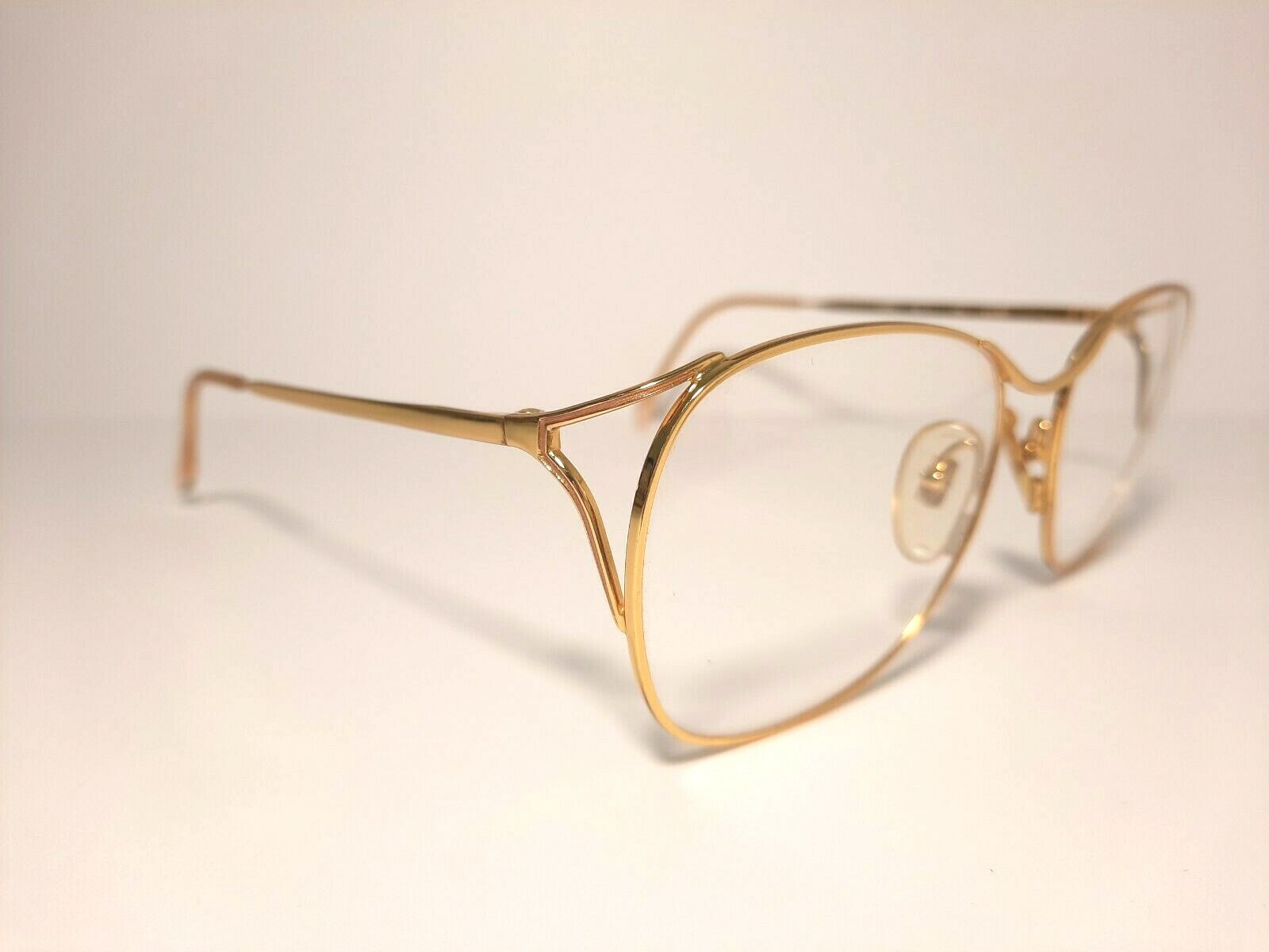 Lozza Rectangular Eyeglasses Gold Lightweight Men… - image 3