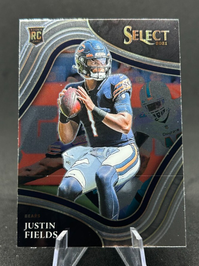 Justin Fields 2021 NFL Panini Select Base Field Level Rookie RC #350 Bears