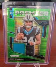 2024 Panini Prizm - Premier Jerseys Neon Green Pulsar Prizm RC  Jonathon Brooks 