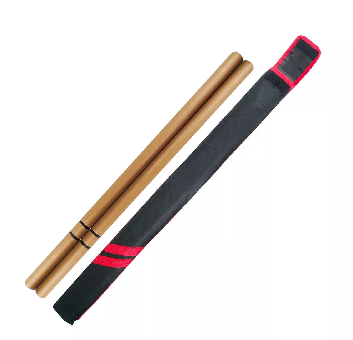 Traditional Red Escrima Stick - Wooden Kali Stick - Red Escrima Sticks