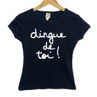 Rare Top Tee Iconique dingue de toi ! Artiste Ben Vintage 90’s Jennyfer