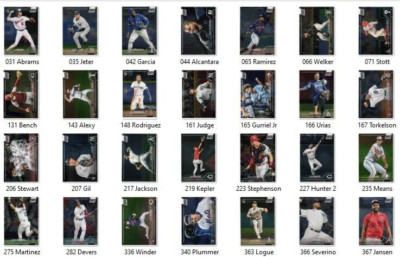 2022 Stadium Chrome Baseball Singles -- Pick your card