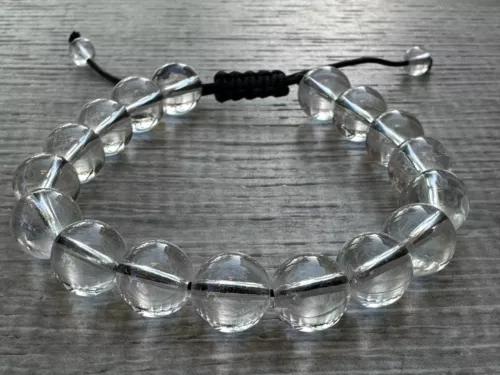 Grade A++ Edelstein Perlen verstellbar Armband 10 mm, echte Kristalle Armbänder - Bild 37 von 124