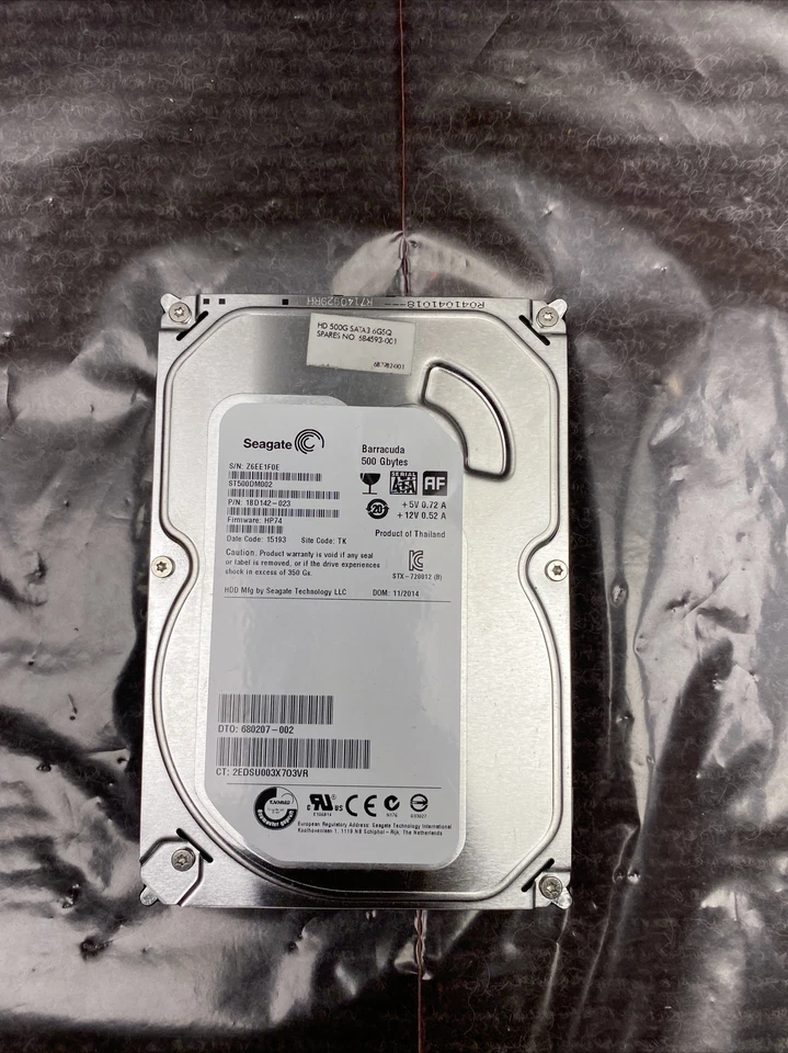 Used Seagate Barracuda ST500DM002 500GB SATA III 3.5 in Desktop Hard Drive - Image 2 of 4