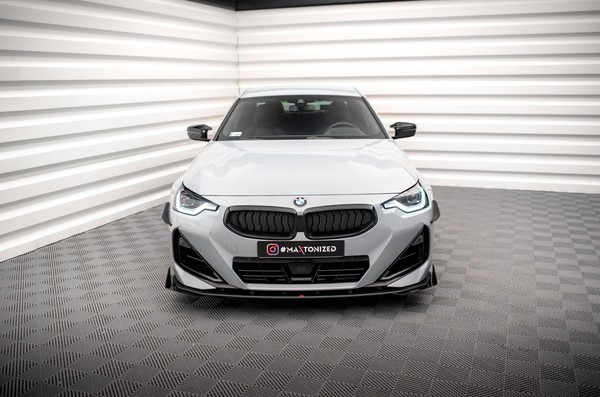 Frontlippe Passend FüR BMW 2 Coupe M-Paket / M240I G42 Schwarz Matt Hochglanz Fl-image