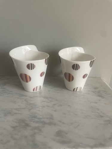 Villeroy & Boch New Wave Chocolate Drop Mug X 2 (pair A) - Picture 2 of 5