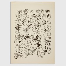 Andy Warhol Rare Original 1955 Happy Butterfly Day Offset Lithograph