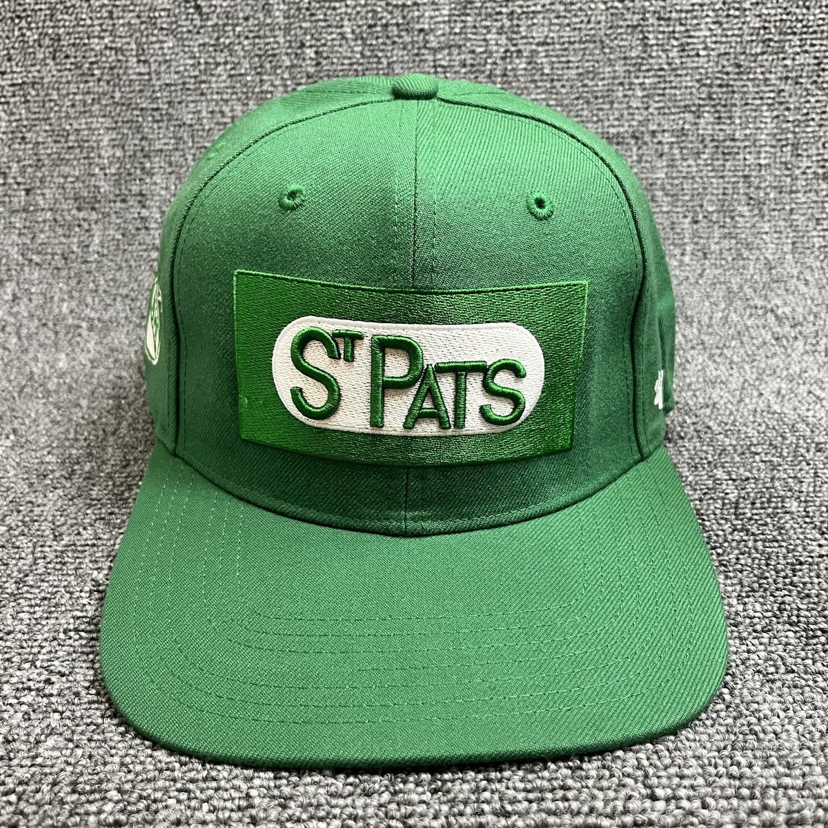 '47 Brand NHL Toronto St. Pats Green Captain Snapback Hat Flat Brim Grey UV