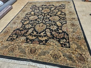 9x12 INDO AGRA ORIENTAL RUG - FINE HAND WOVEN RUG 100% WOOL - EXCELLENT