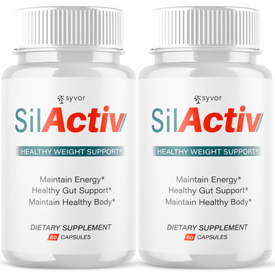 (2 Pack) SilActiv Advanced Energy & Fitness Max Supplement Sil Activ 120 Capsule