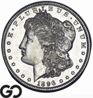 1896 Morgan Silver Dollar Coin, Proof-Like Flashy Choice BU++