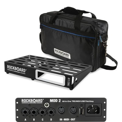 RockBoard by Warwick Tres 3.0 Pedalboard - 17.40 inches x 9.29 inches with