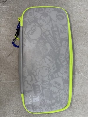 Carrying Case for Nintendo Switch Splatoon 3 Edition White Zipper Open /Close
