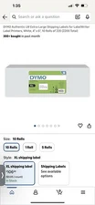DYMO LW Extra Large Shipping Labels 10 Rolls 4x6 Self Adhesive 2200 Labels