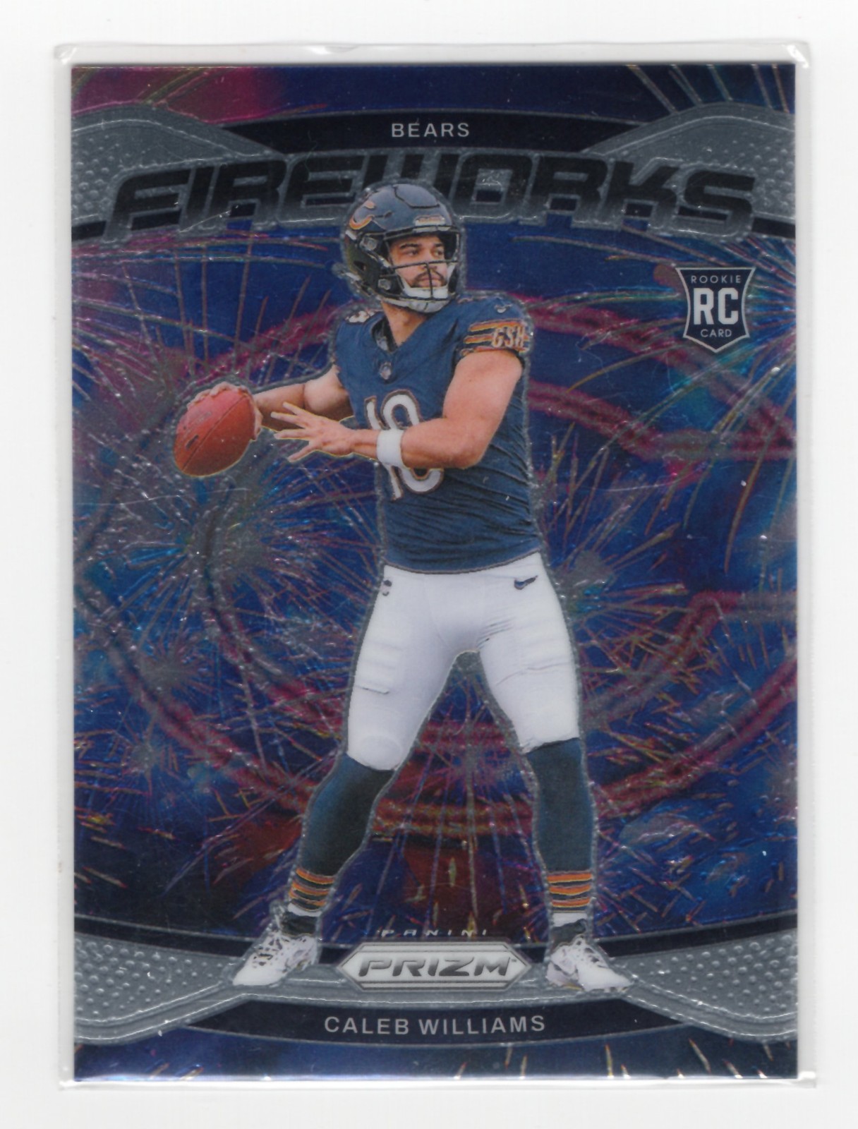 2024 Panini Prizm - Fireworks #25 Caleb Williams