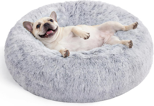 Hundebett Flauschig, Katzenbett, Donut Kissen, Waschbar, Polsterung-image