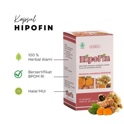 Herbal Capsule Hipofin 60 Capsules Daily Vitality Support
