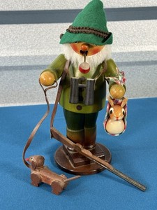 VTG German Incense Wood Smoker Hunter Rauchermann Erzgebirge Germany