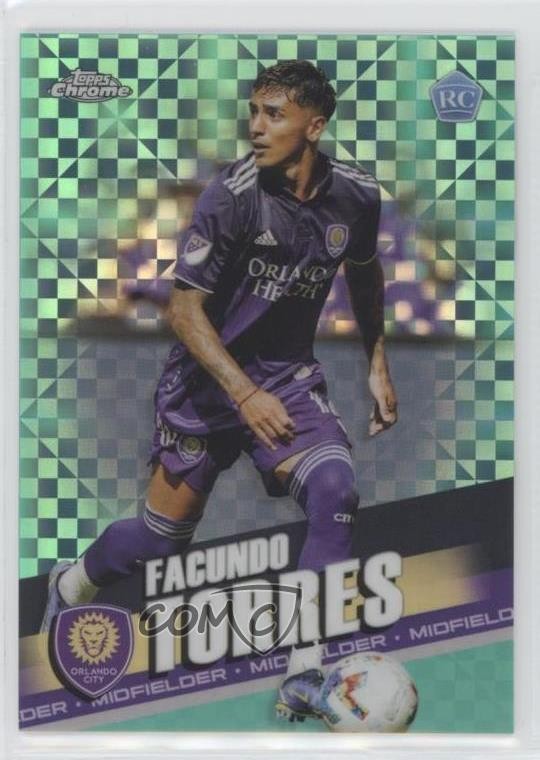 2022 Topps Chrome MLS Aqua X-Fractor 151/299 Facundo Torres #171 Rookie RC 0c2