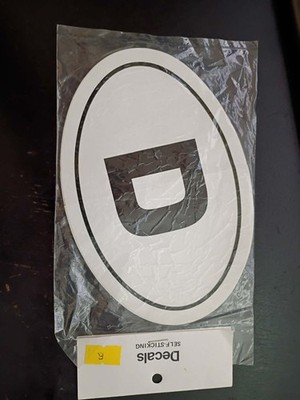 Oval Deutch sticker, germany euro vinyl decal, Euro D Decal