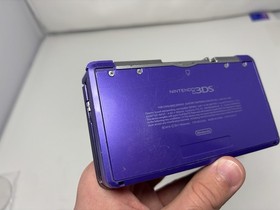 Nintendo 3DS (CTR-001) Midnight Purple w/ 2GB SD Card + NEW CHARGER - WORN