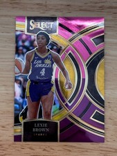 2024 Panini Select WNBA - Premier Level Lexie Brown #200 Pink & Purple Prizm /99