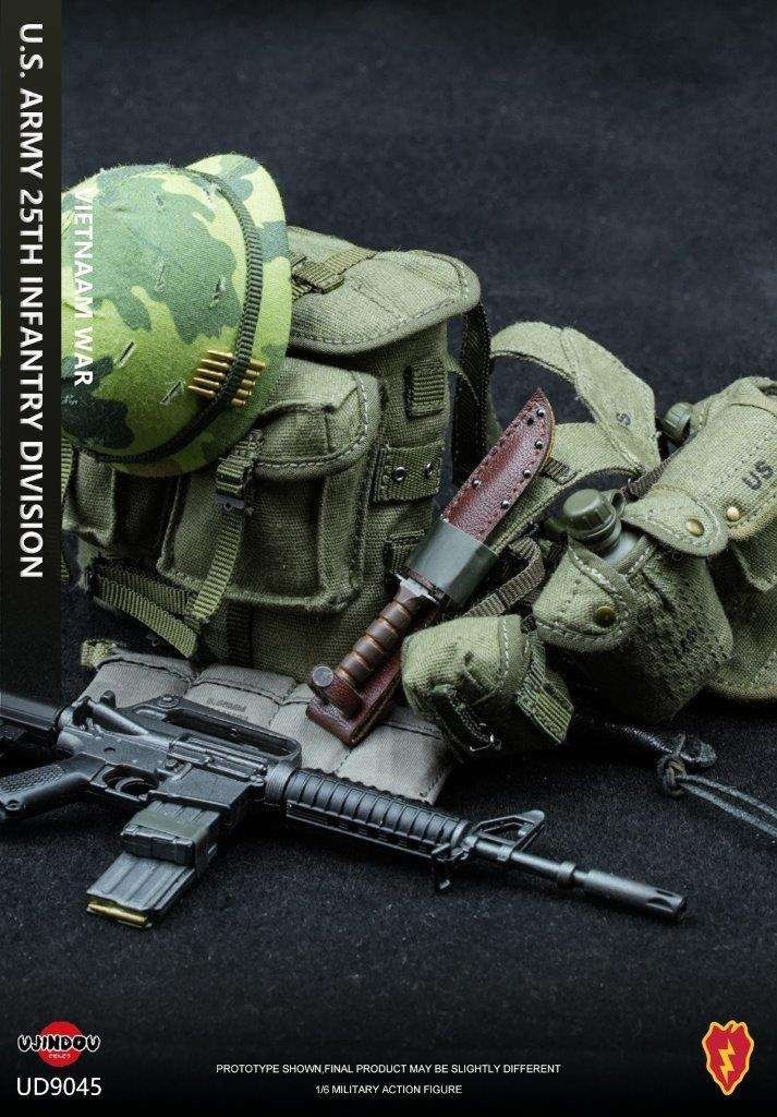 1:6 scale Ujindou Vietnam US Army 25th Infantry Green Bandana for