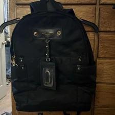 Marc Jacobs Black  Nylon Backpack Bag . 15x15 NWOT